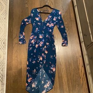 ASTR floral High/low dress